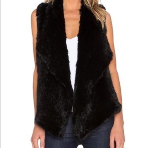 Ruffled Rabbit Fur Vest